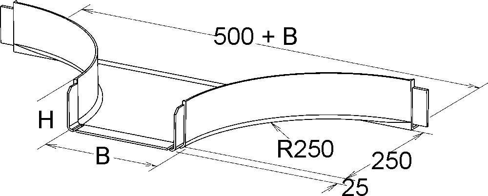 Niedax GFK-Anbau-T-Stück KPST 80.150/P
