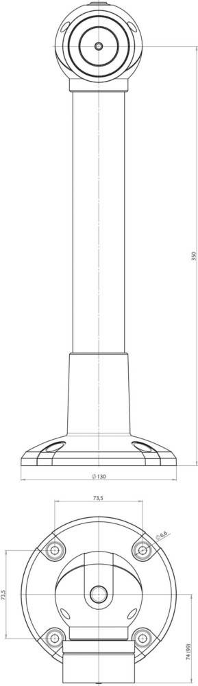Assa Abloy effeff Magnet 830 300N Boden/Wand 830-3BW3----F90
