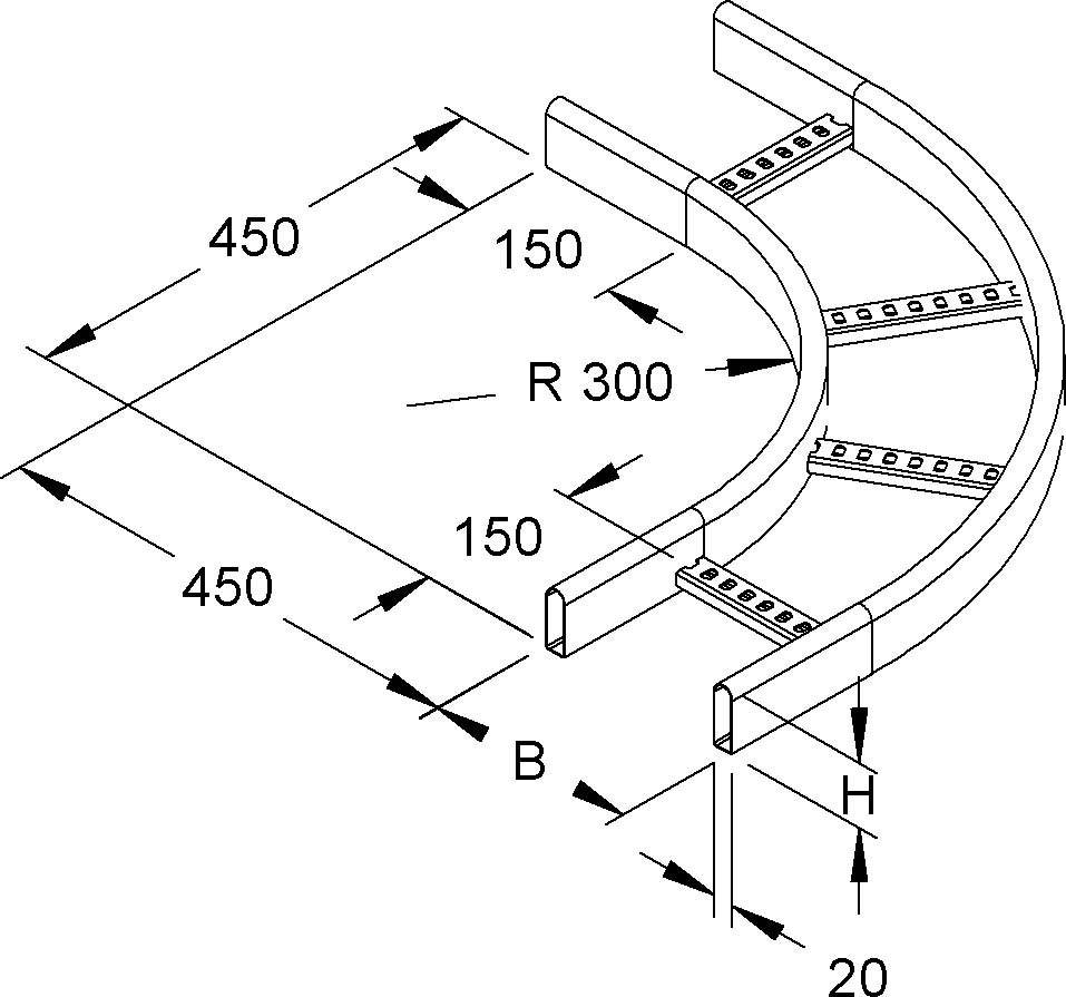 Niedax Kleiner Bogen KRCBK 60.425 F