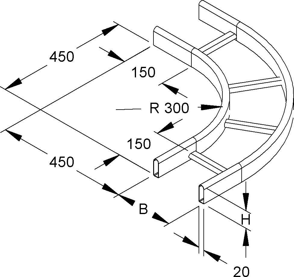 Niedax Kleiner Bogen KROBK 60.425 F