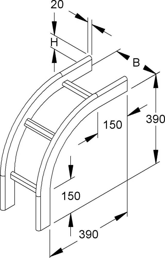 Niedax Fallstück KROF 60.125 F