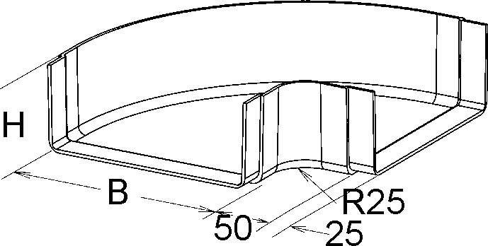 Niedax GFK-Bogen 90Grad KKW 110.100