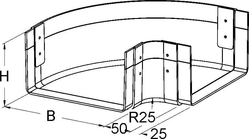 Niedax GFK-Bogen 90Grad KKW 110.600