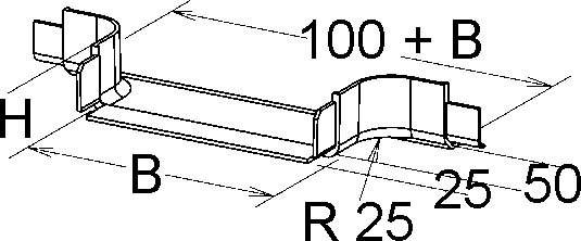 Niedax GFK-Anbau-T-Stück KPSS 50.100/P