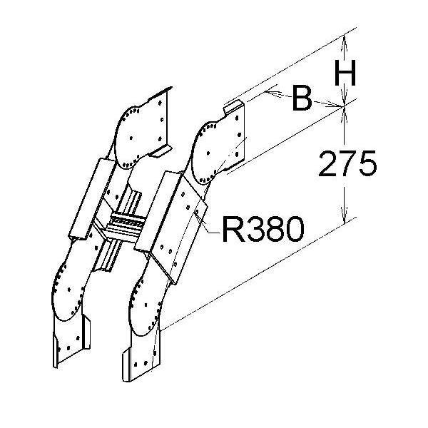 Niedax GFK-Bogen ULBA 150.300