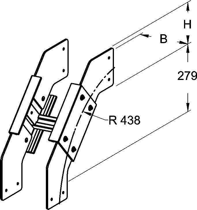 Niedax GFK-Bogen ULBA 150.150