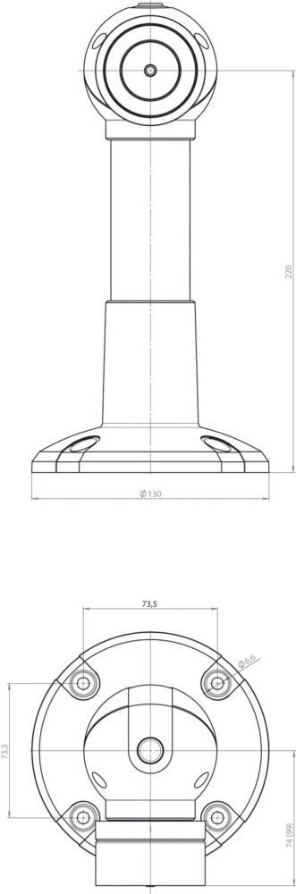 Assa Abloy effeff Magnet 830 1200N Bo/Wa 83012BW2----F90