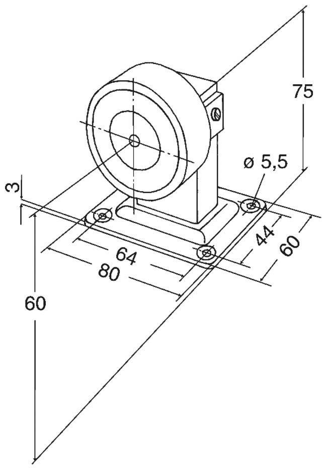 Assa Abloy effeff Magnet 830 BWK 1200N Bo/Wa 83012BWK----F90