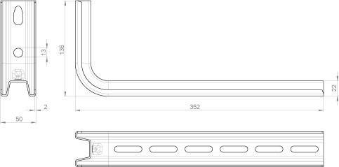 10 Stk. Unex Tragkonsole 66306