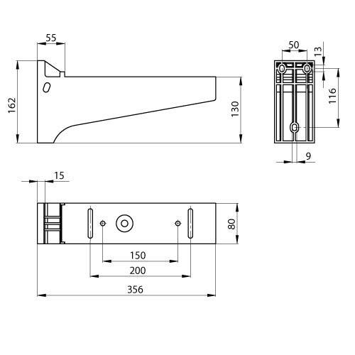 4 Stk. Unex Iso. Ausleger aus U23X 66323