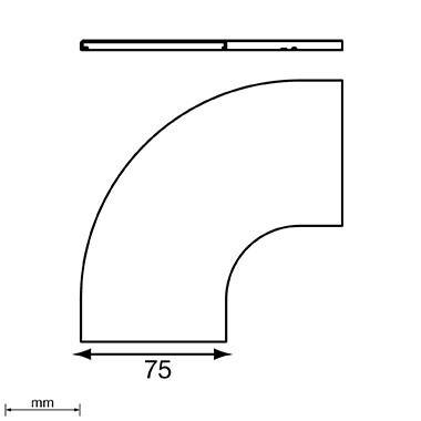 2 Stk. Unex Abdeckung 90Grad 66061