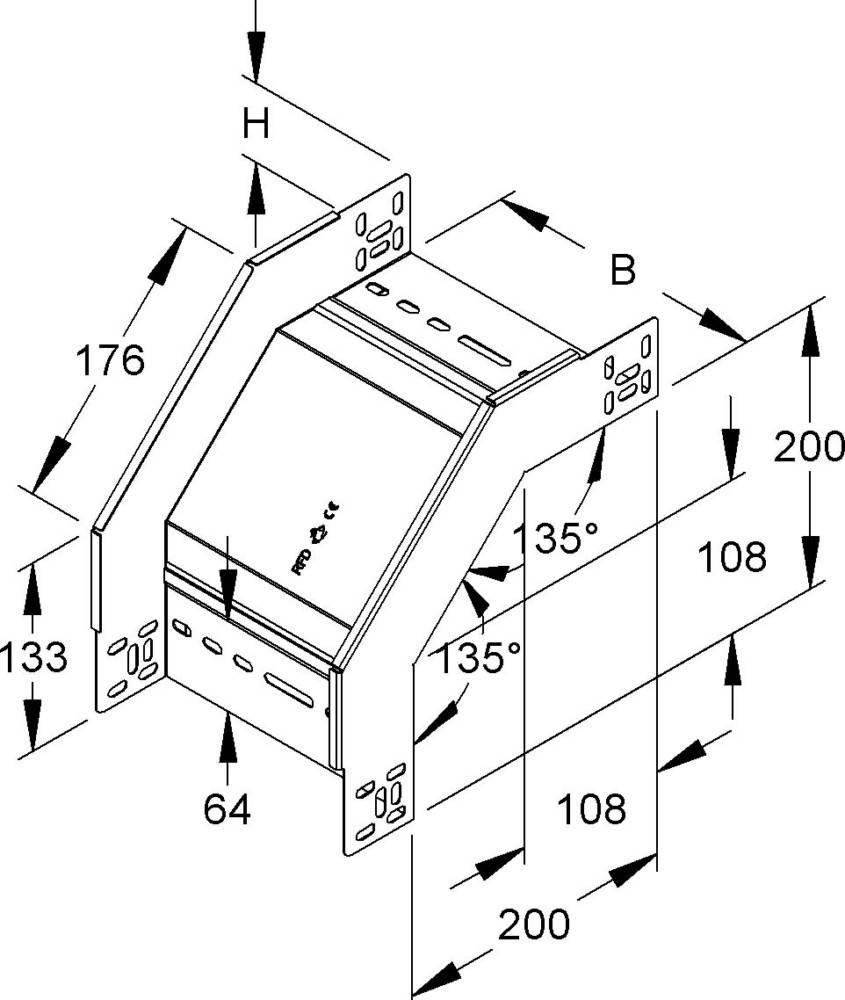 Niedax Rinnenfallbogen RFD 60.100