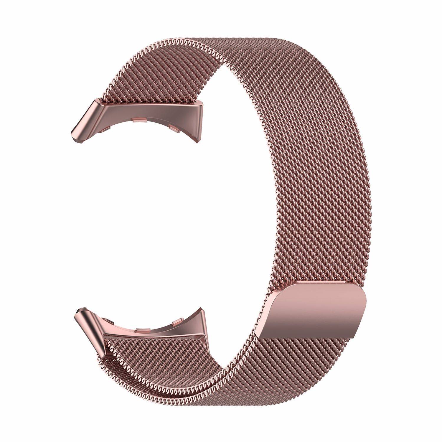 Für Google Pixel Watch 3 41mm / 2 / 1 Gewebter Stoff Armband Pink