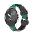 Für Google Pixel Watch 1 + 2 Silikon Armband Größe L D-Grün / Schwarz