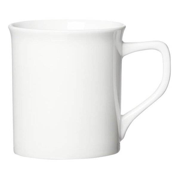 Kaffeebecher Simple - 400ml Porzellan weiß 6 Stück.