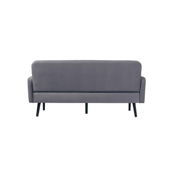 Sofa LISBOA LC3PT.01.14 3Sitzer Stoff schwarz/grau