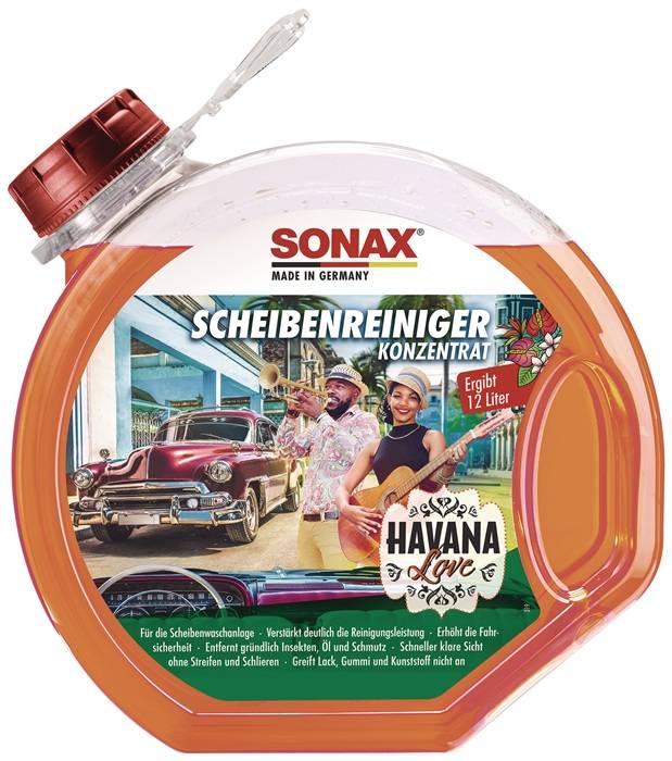 ScheibenReiniger Havana Love Konzentrat 3l Rundflasche SONAX