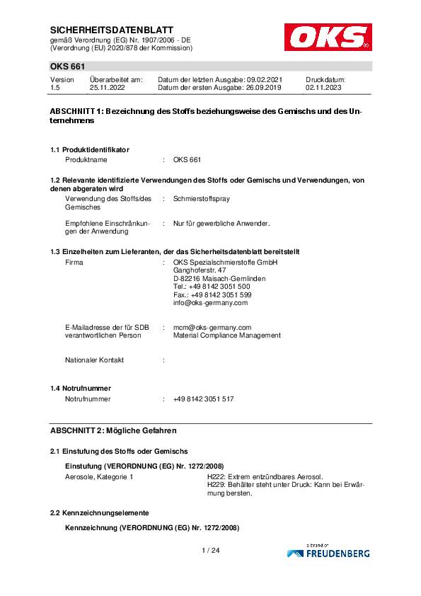 Aktiv Rostlöser OKS 661 250ml Spraydose OKS
