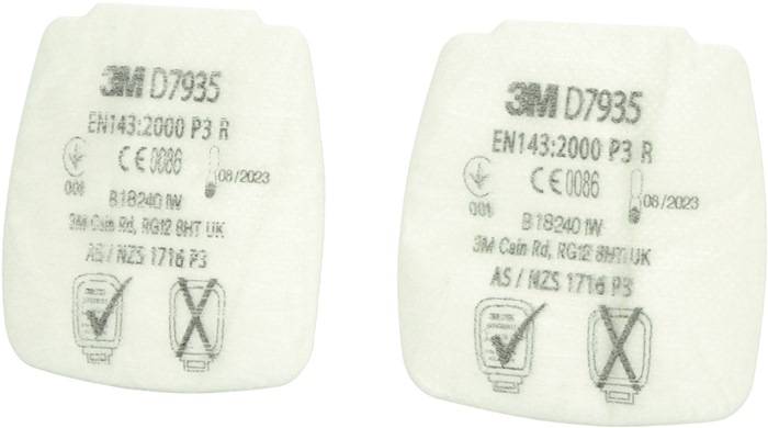 Feinstaubvliesfilter D7935 EN143:2000/A1:2006 P3R f.Ser.Secure Click 4 St./Btl.