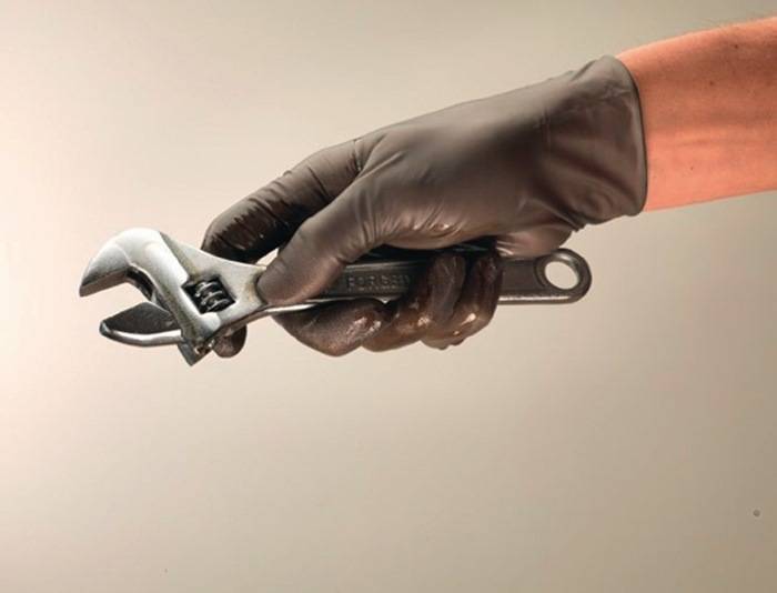 Einw.-Handsch.TouchNTuff 93-250 Gr.9,5-10 anthrazit Nitril 100 St./Box