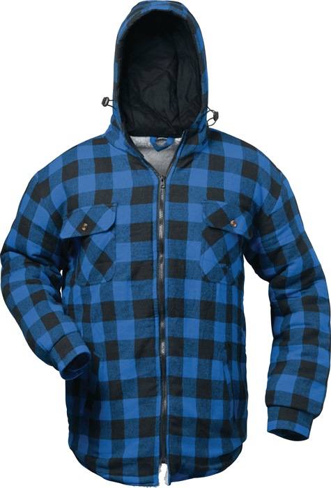Thermohemd Alberta Gr.L blau/schwarz kariert CRAFTLAND
