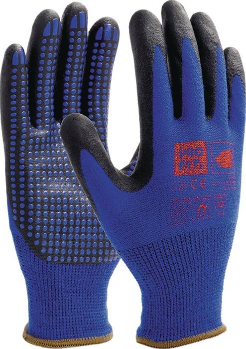 Nitril-Feinstrickhandschuh NI-Thermo Gr.8 blau EN388,EN407,EN511 PSA II PRO FIT