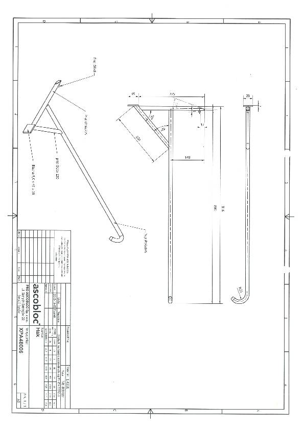 Kanaldeckelheber L.800mm m.Losbrechhilfe verz.HÄRKE