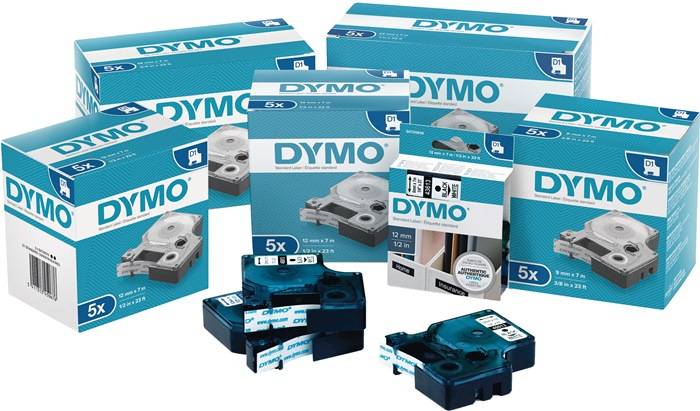 Schriftband Band-B.24mm Band-L.7m Stand.schwarz auf gelb DYMO