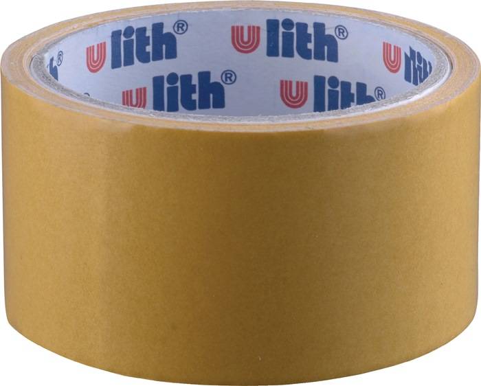Doppelseitiges Verlegeband 468/E L.5m B.50mm beige Gesamtdicke 0,08mm Rl.ULITH