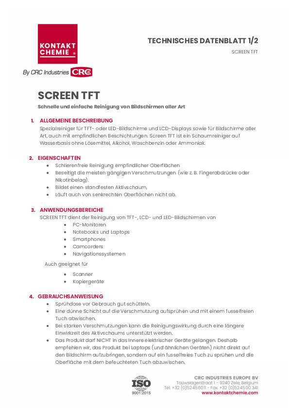 Bildschirmreiniger SCREEN TFT 200 ml Spraydose KONTAKT CHEMIE