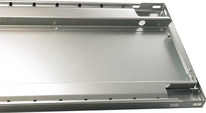 Fachboden B1000xT400mm Trgf.150kg Stahlbl.silber verz.f.Steckregal 2St./SB