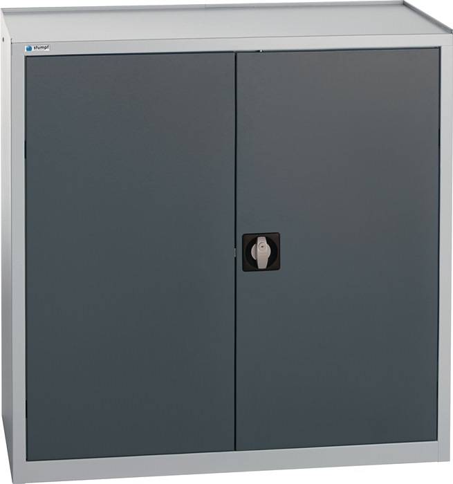 Werkzeug-/Beistellschrank H1000xB1000xT500mm 1Schubl.2BD grau/anthrazitgrau