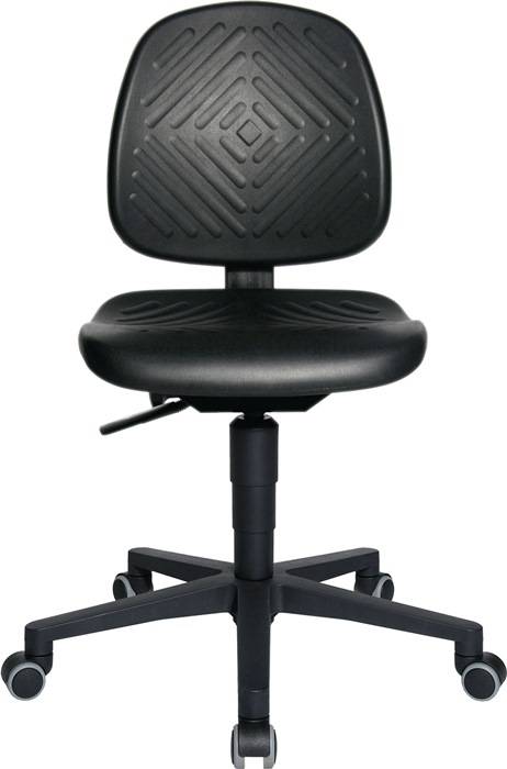 Arbeitsdrehstuhl TEC 40 Rl.Polyurethanschaum schwarz 410-540mm TOPSTAR