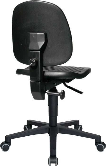 Arbeitsdrehstuhl TEC 40 Rl.Polyurethanschaum schwarz 410-540mm TOPSTAR