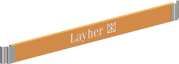 Nachrüstset f.P2 Sicherheitsaufbau 3 Geländer 2 Stirnbord-u.2 Bordbretter LAYHER