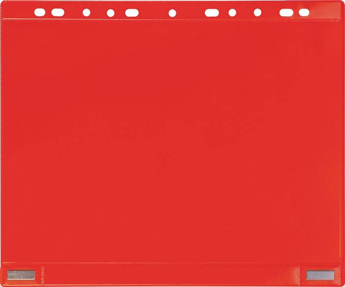 Magnetische Sichttasche B265xH315mm rot f.Format DIN A4 TARIFOLD