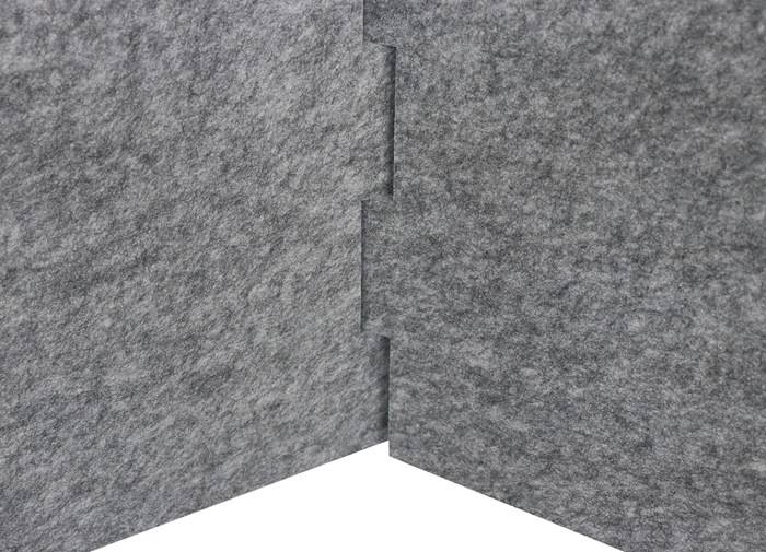 Akustik-Einhausung 2-s.grau-meliert B1435xH605mm HAMMERBACHER