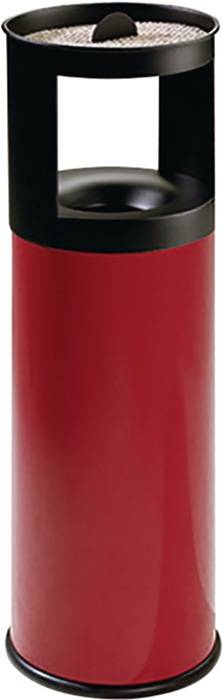 Abfallbehälter H800xØ250mm 25l rot m.Deckel TKG