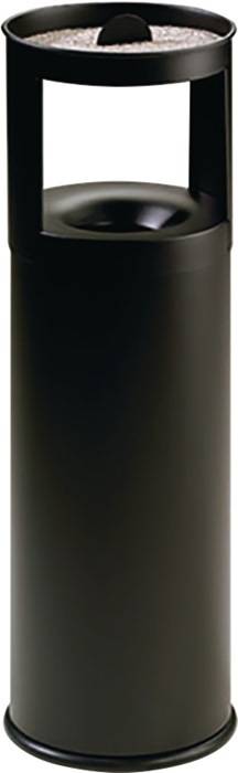 Kombiascher H700xØ250mm 25l schwarz m.Deckel TKG