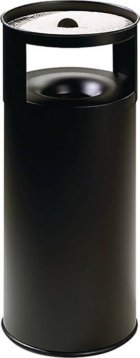 Kombiascher H800xØ380mm 75l schwarz m.Deckel TKG