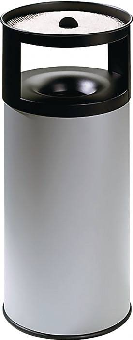 Kombiascher H800xØ380mm 75l grau m.Deckel TKG