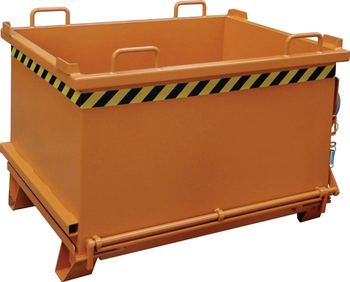 Klappbodenbehälter 0,75 m³ L1035xB1310xH930mm lack.gelborange