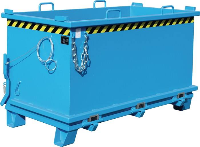Klappbodenbehälter 1,5 m³ L1035xB1910xH1160mm lack.lichtblau