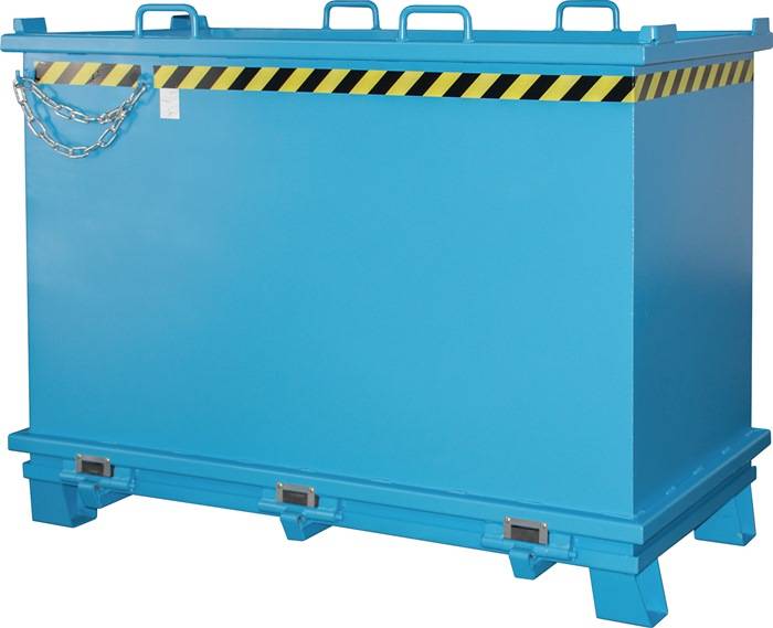 Klappbodenbehälter 2,0 m³ L1035xB1910xH1465mm lack.lichtblau