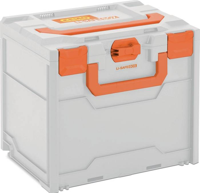 Akku-Systembrandschutzboxen Li-SAFE 3-S L300xB400xH340mm 2 Griffe grau/orange