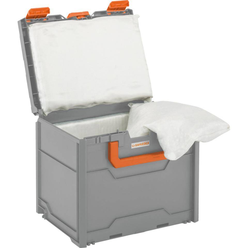 CEMO Akku-Systembrandschutzbox Li-Safe,Transp./Aufbew.v. Batterien,400x300x215mm