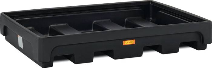 Regalwanne L1780xB1320xH280mm PE schwarz o.Gitterrost 405l CEMO