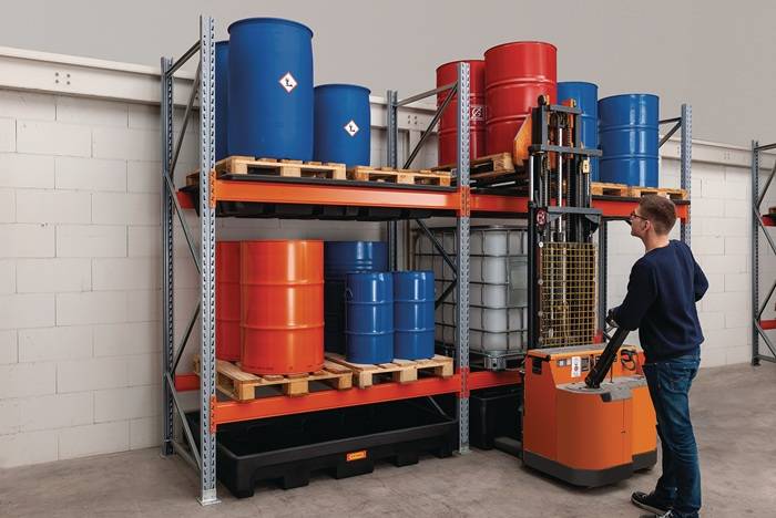 Regalwanne L1780xB1320xH280mm PE schwarz o.Gitterrost 405l CEMO