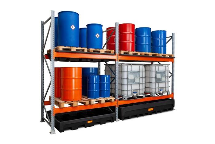 Regal-Einhängewannen 230l L2620xB1300xH165mm PE LDPE o.Rost CEMO