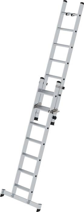Schiebeleiter Alu.Stufen 2x7 Arbeits-H.b.ca.4400mm geriffelte Stufen 16,4kg MUNK